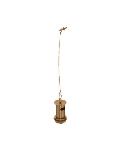 Bonde lavabo 1/4" à chainette et trop-plein - Perrin & Rowe