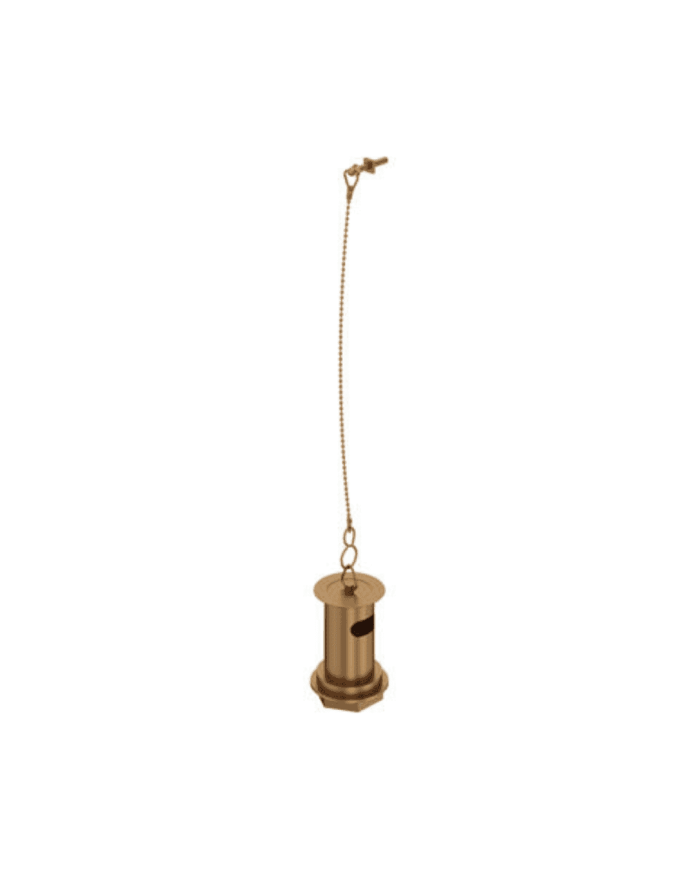 Bonde lavabo 1/4" à chainette et trop-plein - Perrin & Rowe