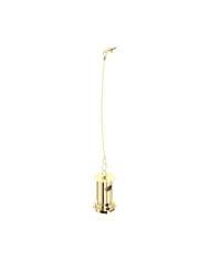 Bonde lavabo 1/4" à chainette et trop-plein - Perrin & Rowe