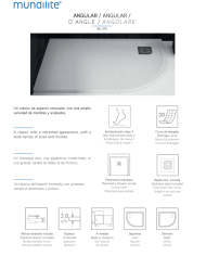 Receveur de douche ANGULAR - Mundilite
