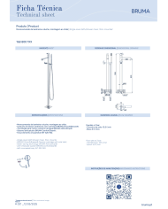 Mitigeur bain/douche au sol Breeze - Bruma