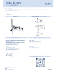 Mitigeur thermostatique encastré avec bec Breeze - Bruma