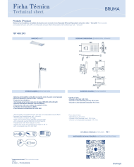 Thermostatique encastré douche cascade Breeze - Bruma