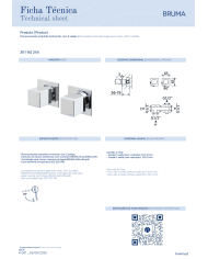 Mitigeur encastré horizontal Adamastor - Bruma