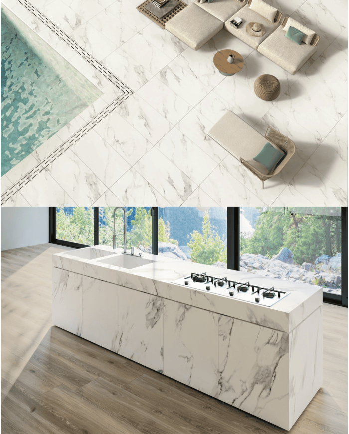 Collection Calacatta carrelage - Energieker
