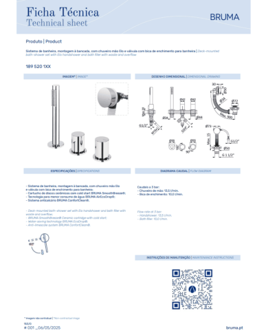 Kit bain / douche sur plan Avalon - Bruma