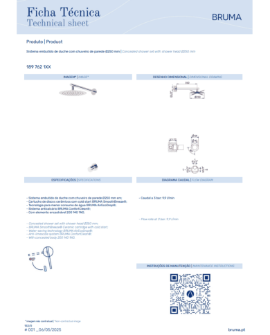 Kit de douche encastré Avalon - Bruma