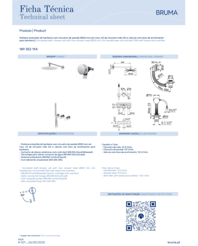 Kit bain / douche encastré Avalon - Bruma