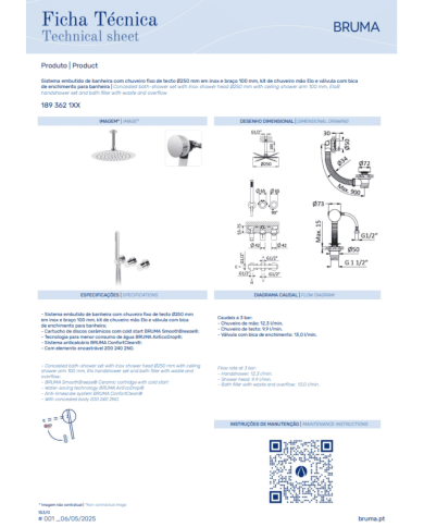 Kit bain / douche encastré 2 Avalon - Bruma