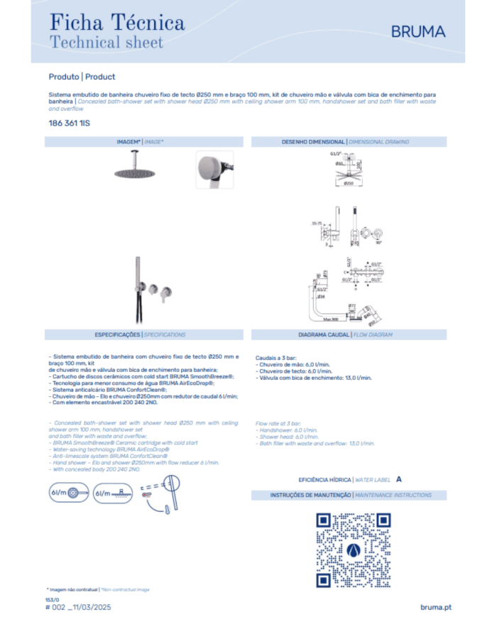 Kit de bain - douche X-Alpha - Bruma