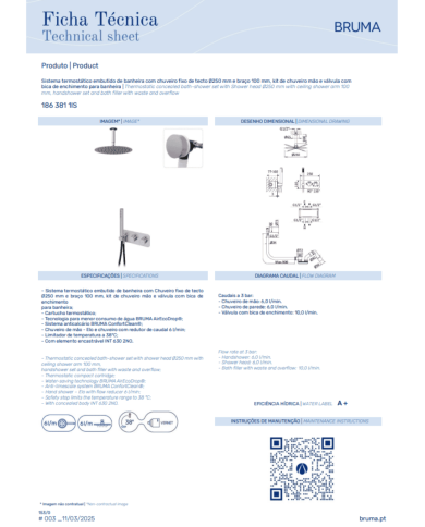 Kit de bain - douche X-Alpha 2 - Bruma