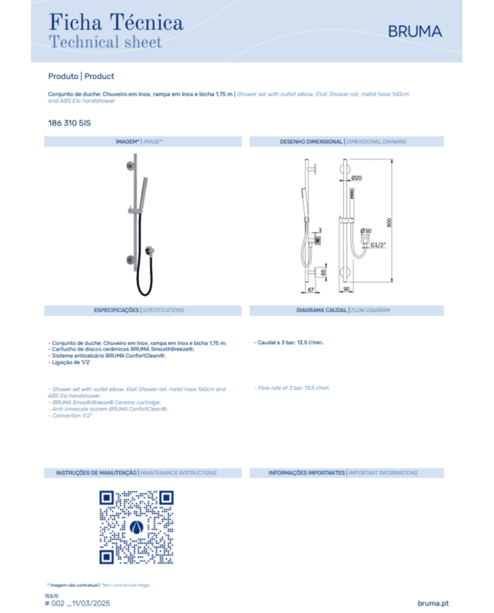 Set de douche X-Alpha - Bruma