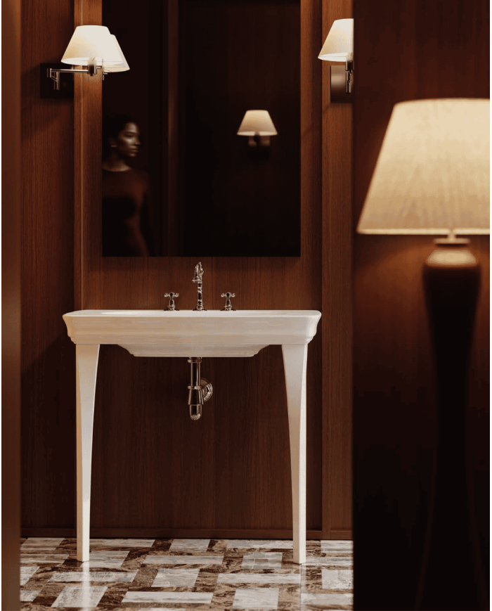 copy of Lavabo avec colonne Civitas - The.artceram