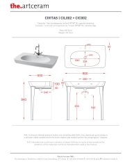 copy of Lavabo avec colonne Civitas - The.artceram