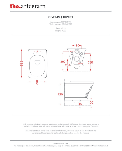 copy of Lavabo avec colonne Civitas - The.artceram