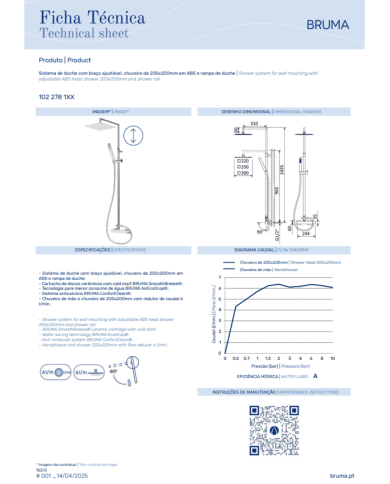 Colonne de douche system Escudo - Bruma