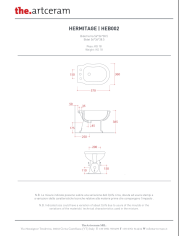 Bidet à poser 36x55cm Hermitage - The.artceram
