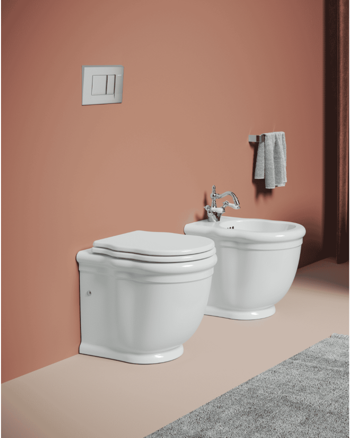 WC à poser mural 36x55cm Hermitage - The.artceram