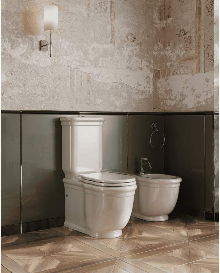 WC à poser avec réservoir filomur 36x71cm Hermitage - The.artceram