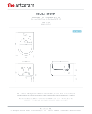 Bidet suspendu 36x53cm Solida - The.artceram