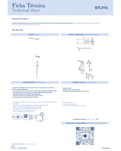 Kit douche Line Escudo - Bruma