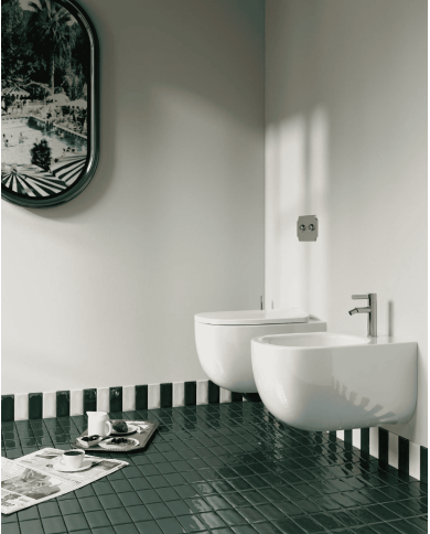 Bidet à suspendu filomur 36x53cm Seta - The.artceram