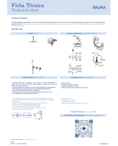 Kit bain / douche Escudo 3 - Bruma