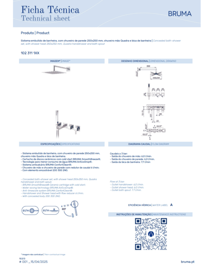 Kit bain / douche Escudo 4 - Bruma