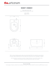 Bidet suspendu 36x52cm Monet - The.artceram