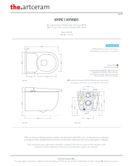 Wc smart suspendu 38x59cm Hype - The.artceram