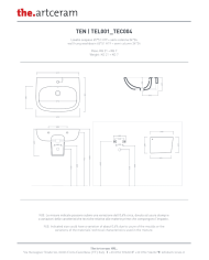 Lavabo 65x51cm Ten - The.artceram