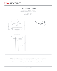 Lavabo 65x51cm Ten - The.artceram