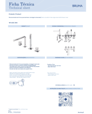 Mitigeur bain / douche 4 trous Lusa - Bruma