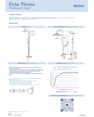 Colonne de douche system 230 Lusa - Bruma