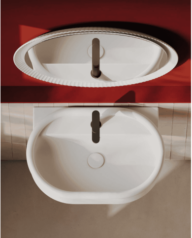 Miroir rond Lord avec cadre en céramique – The.artceram