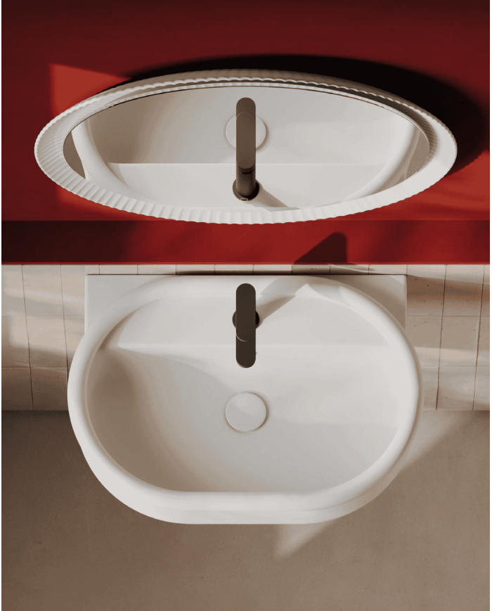 Miroir rond Lord avec cadre en céramique – The.artceram