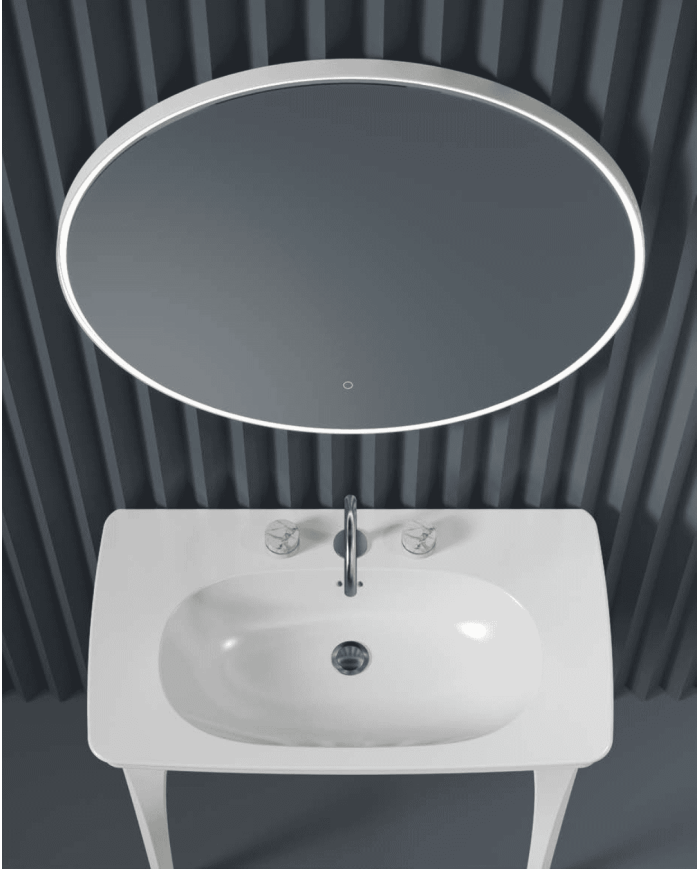 Miroir rond Ø85 Look Ring cadre métallique – The.Artceram