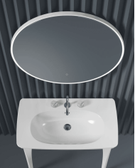 Miroir rond Ø85 Look Ring cadre métallique – The.Artceram