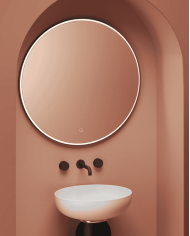 Miroir rond Ø85 Look Ring cadre métallique – The.Artceram