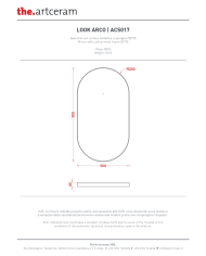 Miroir ovale 50x90cm Look Arco cadre métallique – The.Artceram