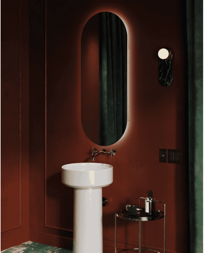 Miroir Arco 50x120 avec rétroéclairage LED – The.Artceram