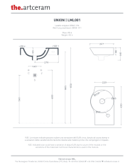 Lave-mains 27x43 suspendu Union – The.Artceram