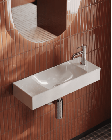 Lave-mains 20x54 suspendu Brick – The.Artceram