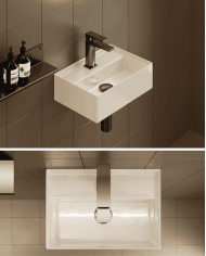 Lave-mains 38x27 suspendu Scalino – The.Artceram