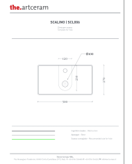 Lave-mains 50x27 suspendu Scalino – The.Artceram