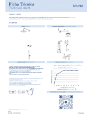 Kit de douche horizontal 250 Lusa - Bruma