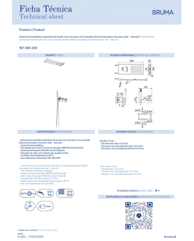 Thermostatique kit douche Lusa - Bruma