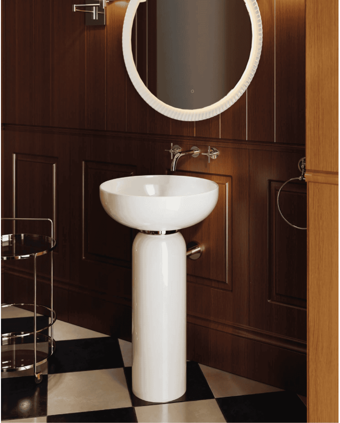 Lavabo sur pied Jolie Ø50 cm – The.Artceram
