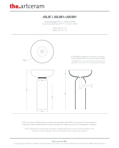 copy of Lavabo Brooklyn 90 - The.Artceram