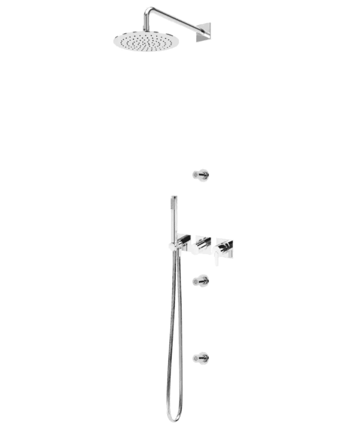 Kit douche encastré 3 jets Lusa - Bruma
